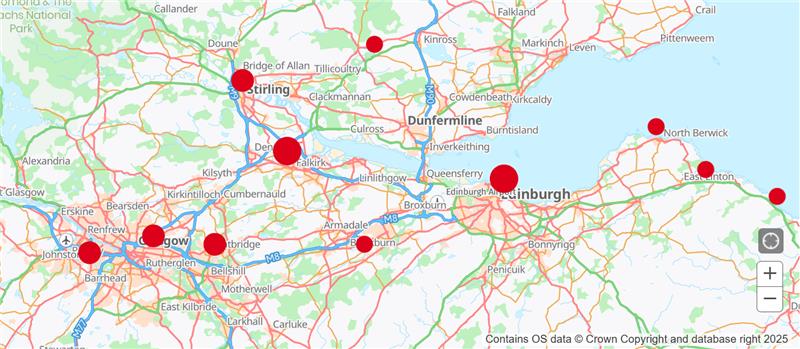 Map Cluster View